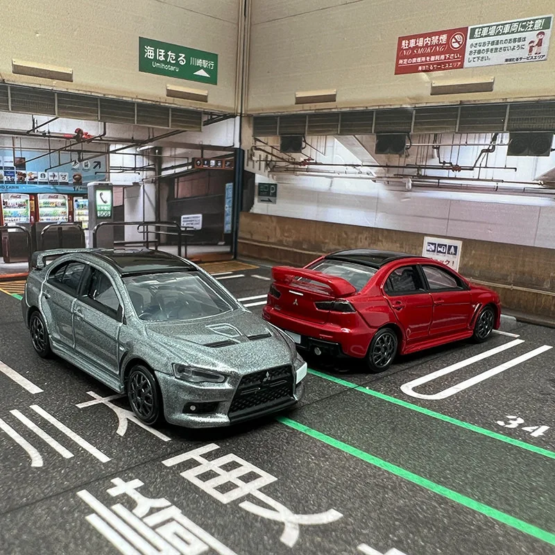 Takara TOMY Mitsubishi Lancer Evo X 10 Alloy Car Model Diecast Metal Toy Car Vehicles Model Miniature Scale Simulation Kids Gift