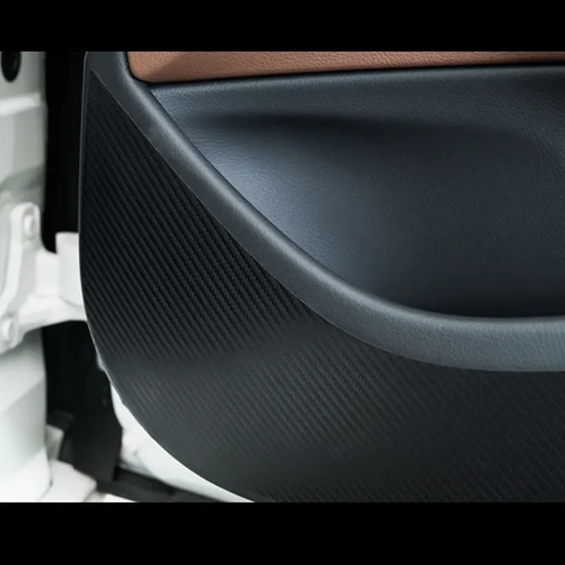 Car Door Anti Kick Pad Protection Mat Carbon Fiber Stickers 4Pcs For Mercedes Benz GLA CLA GLC C Class W205/E Class W213