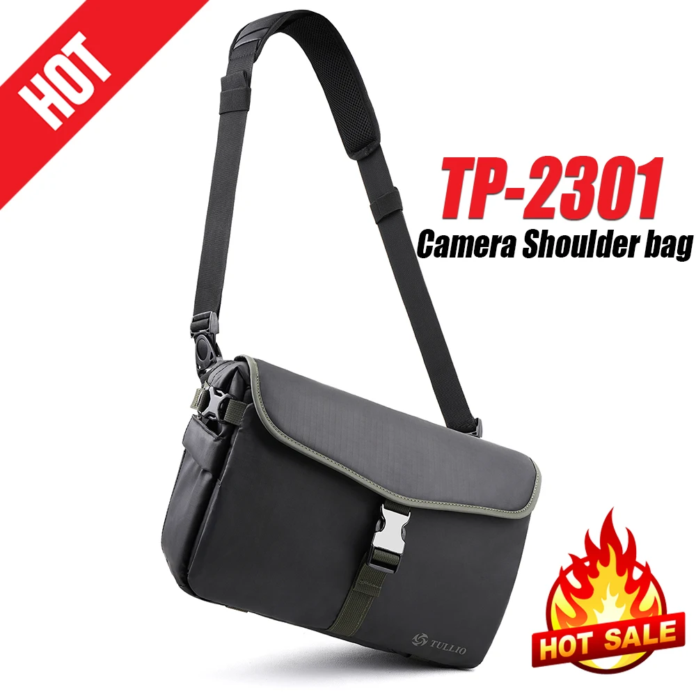 

Camera Crossbody Bag 6.5L Besnfoto TP-2031 Waterproof Travel Bag with Detachable Divider for Tripod DSLR/SLR/Mirrorless/Drone