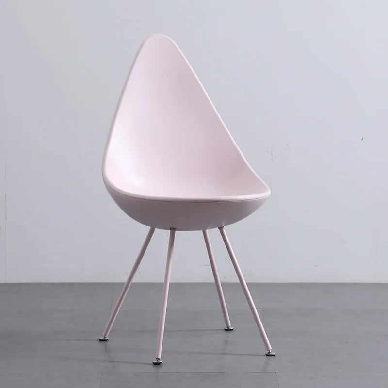 Nordic Creative Water Drop Chair  Be Used As A Simple Cafe Lounge Stool Modern Negotiation Bedroom Dressing Stool