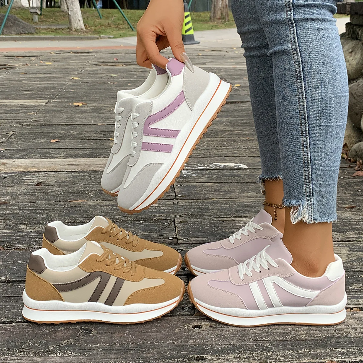 

Новые удобные женские слипоны на толстой платформе с мягкой подошвой, спортивные повседневные кроссовки в стиле Dad Shoes, дышащие, с круглым носком