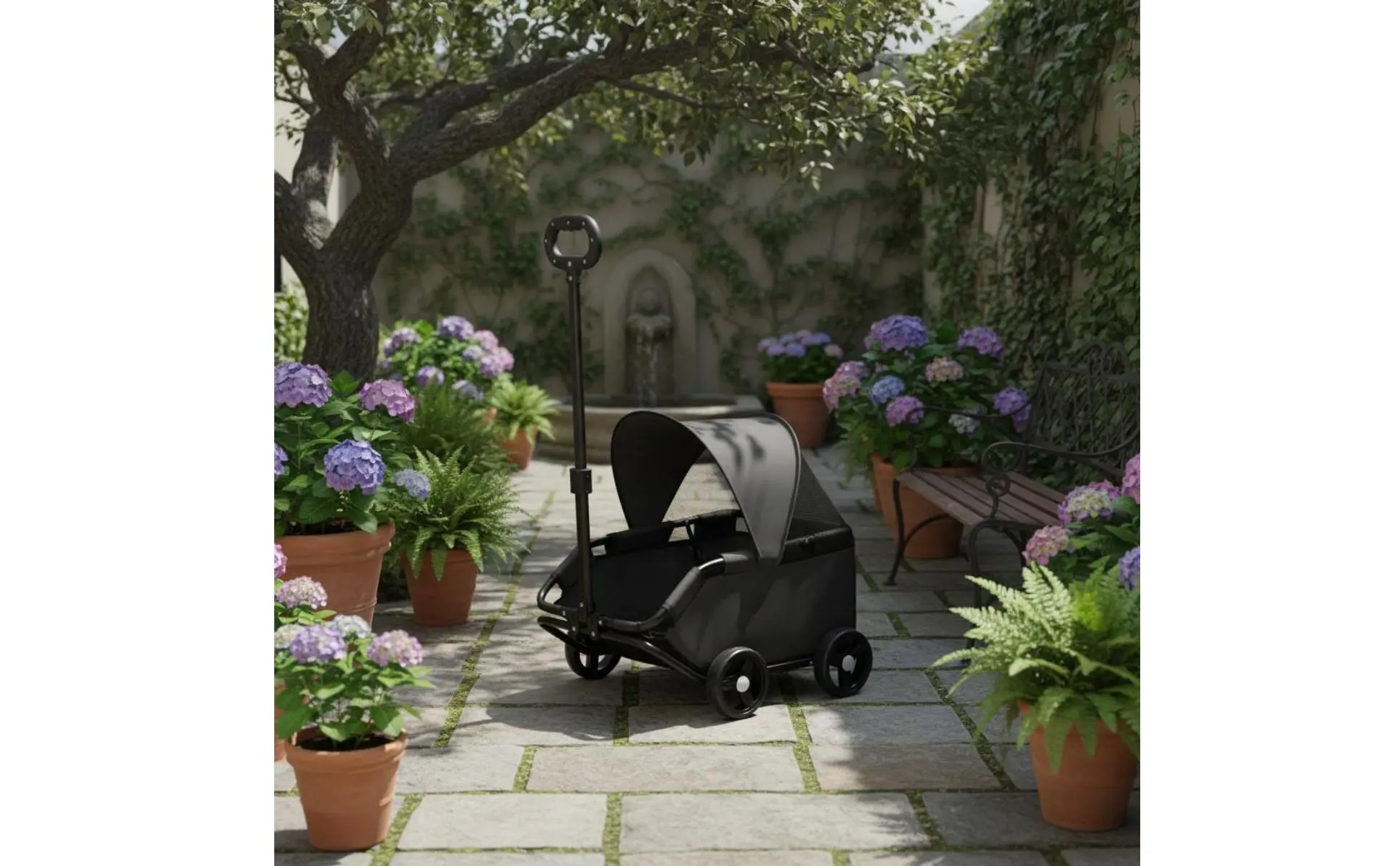 Small Pet Stroller Outdoor Use Foldable Pet Stroller for Cats, Park