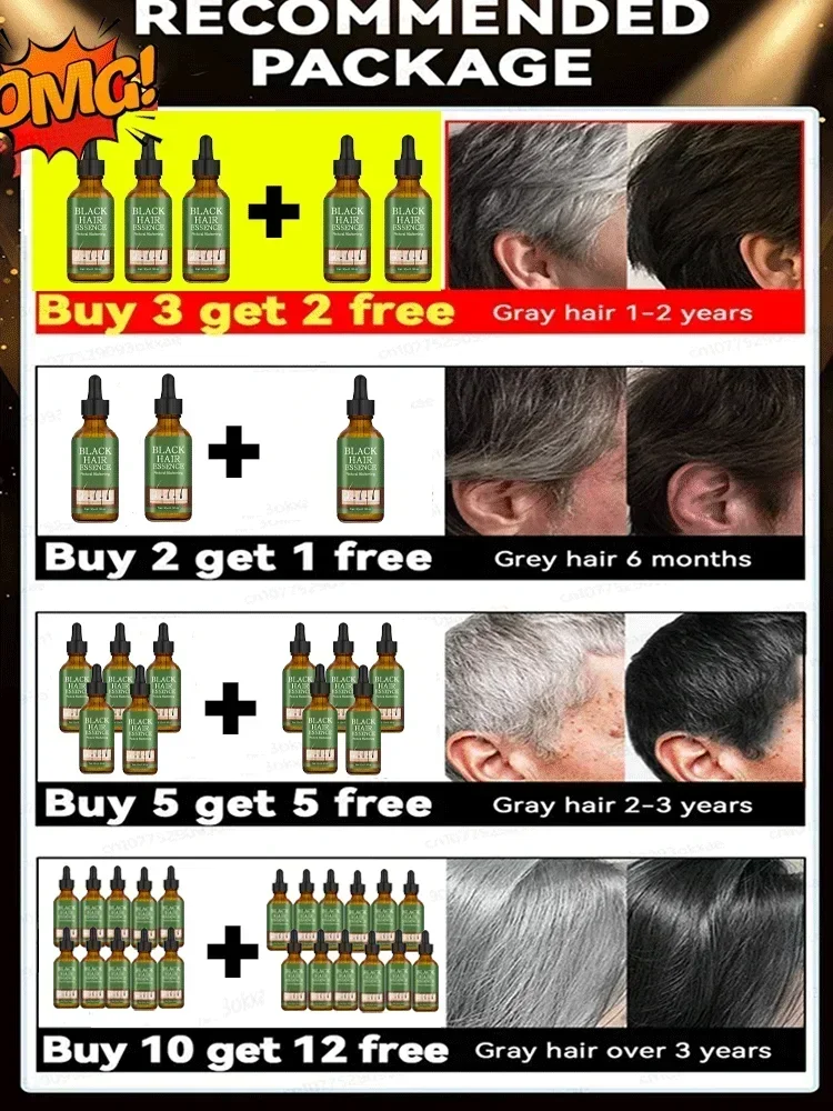 Anti Gray Hair Serum Remedy White Darkening Products