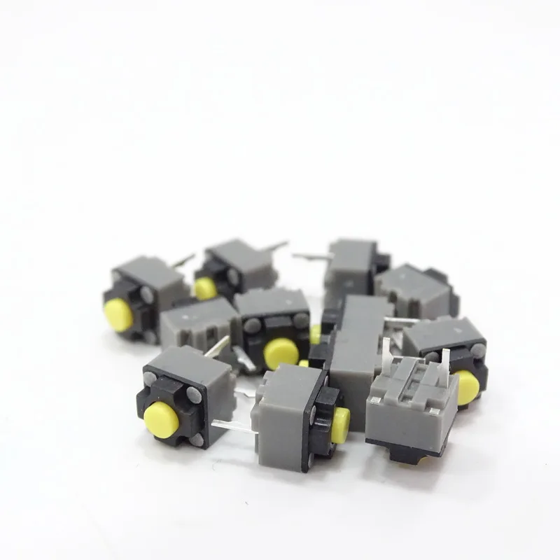 Original Kailh Silent Mouse Micro Switch Red Yellow Dot Square Mute Micro Switches For M330 M220 M590  6*6*7.3mm