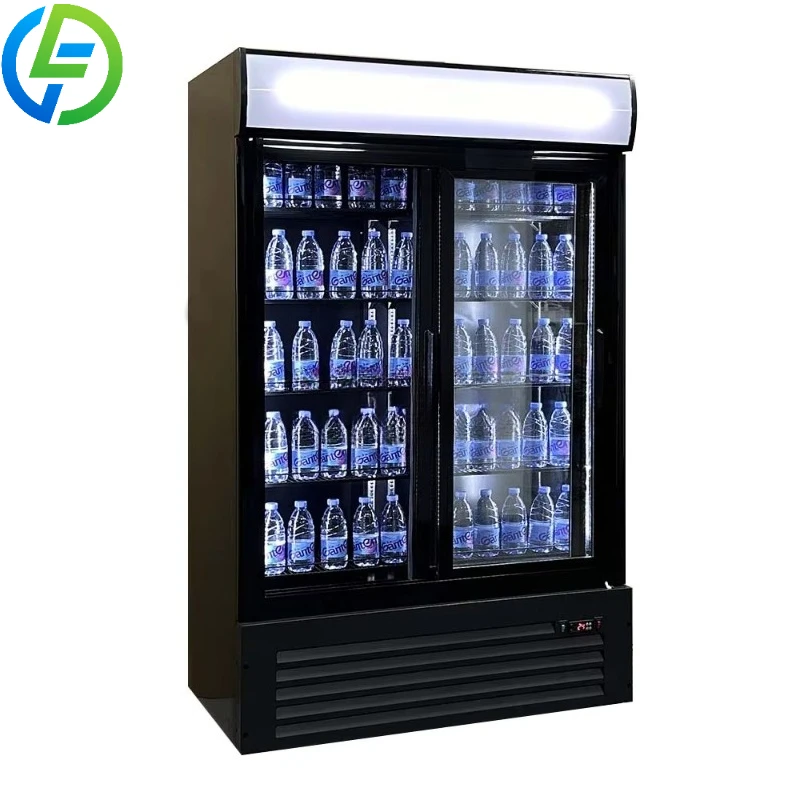 

Customized Glass Door Upright Vertical Display Cooler for Pepsi