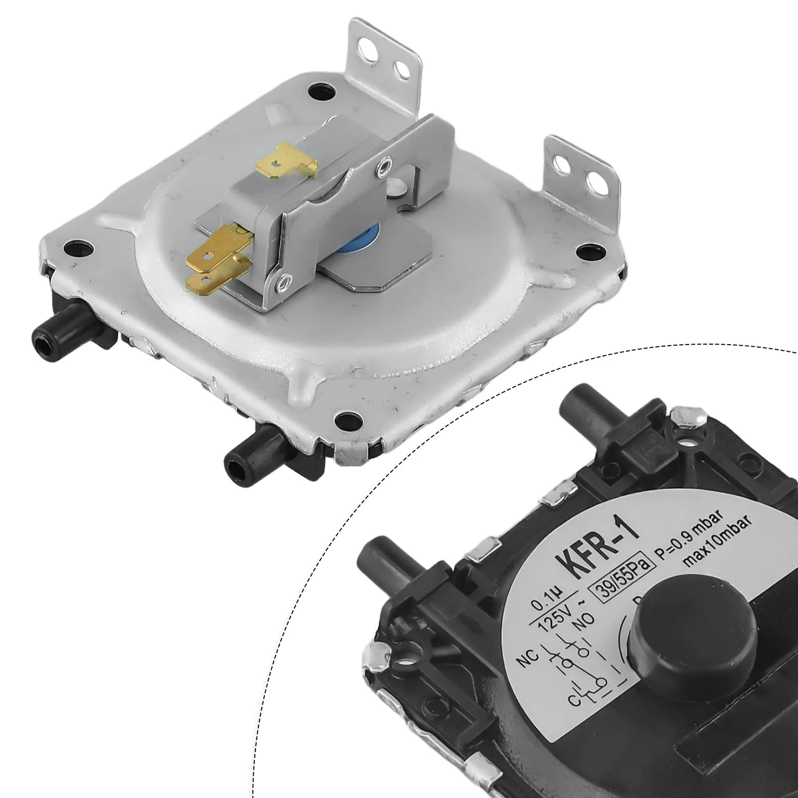 Air Pressure Switch Repair Part for Household Gas Water Heaters Compatible with KFR1 Plastic and Metal Materials