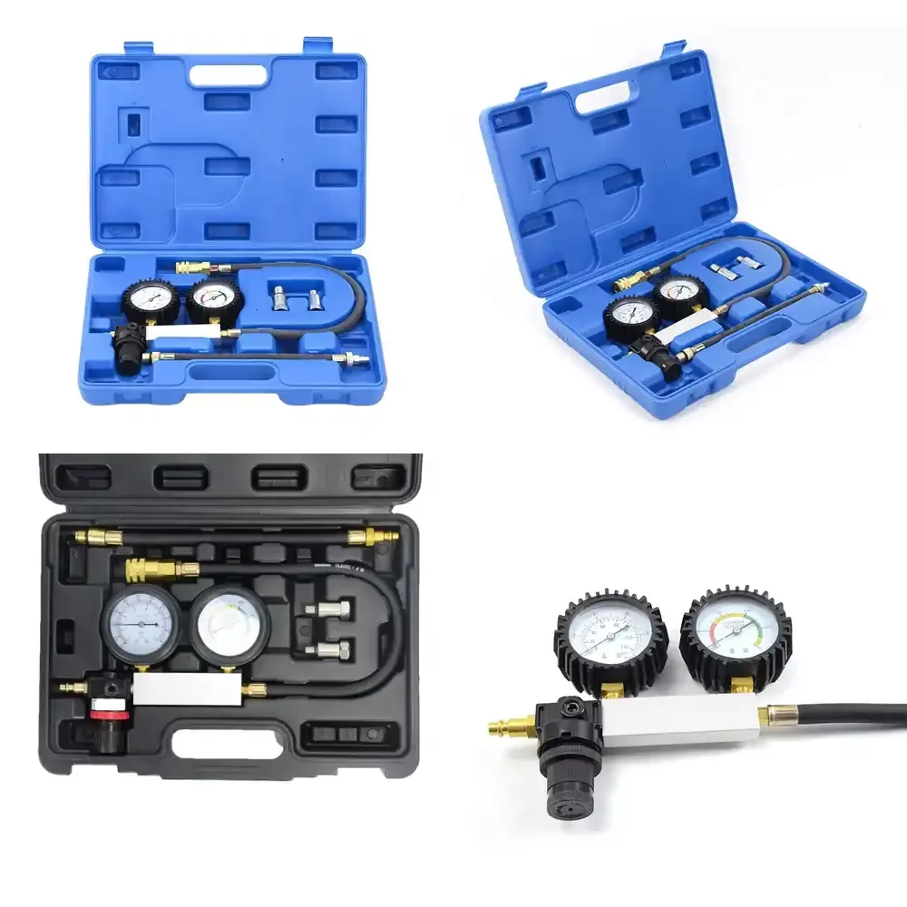XCTOOL Car Repair Tools Engine Compression Tester Gauges Cylinder Leakage Leak Down Tester Kit