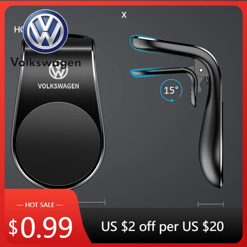 

Подстаканники Магнитный автомобильный держатель для телефона Поддержка мобильного телефона для автомобиля Поддержка сотового телефона для всех моделей Volkswagen VW GOLF Polo T