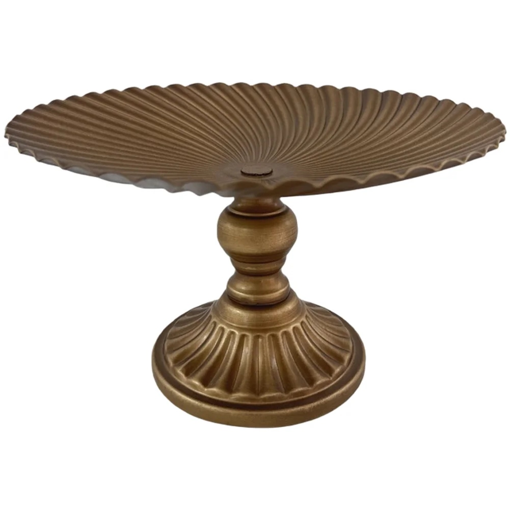 Iron Pedestal Flower Container Tray for Home Decor with Elegant Profile and Sturdy Iron Build for Long Term Indoor Display Use
