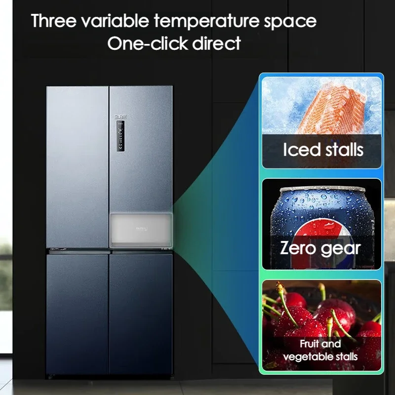 460L Cross Door Refrigerator Ultra-thin Dual inverter Household Living Room Large Capacity Built in Refrigerator