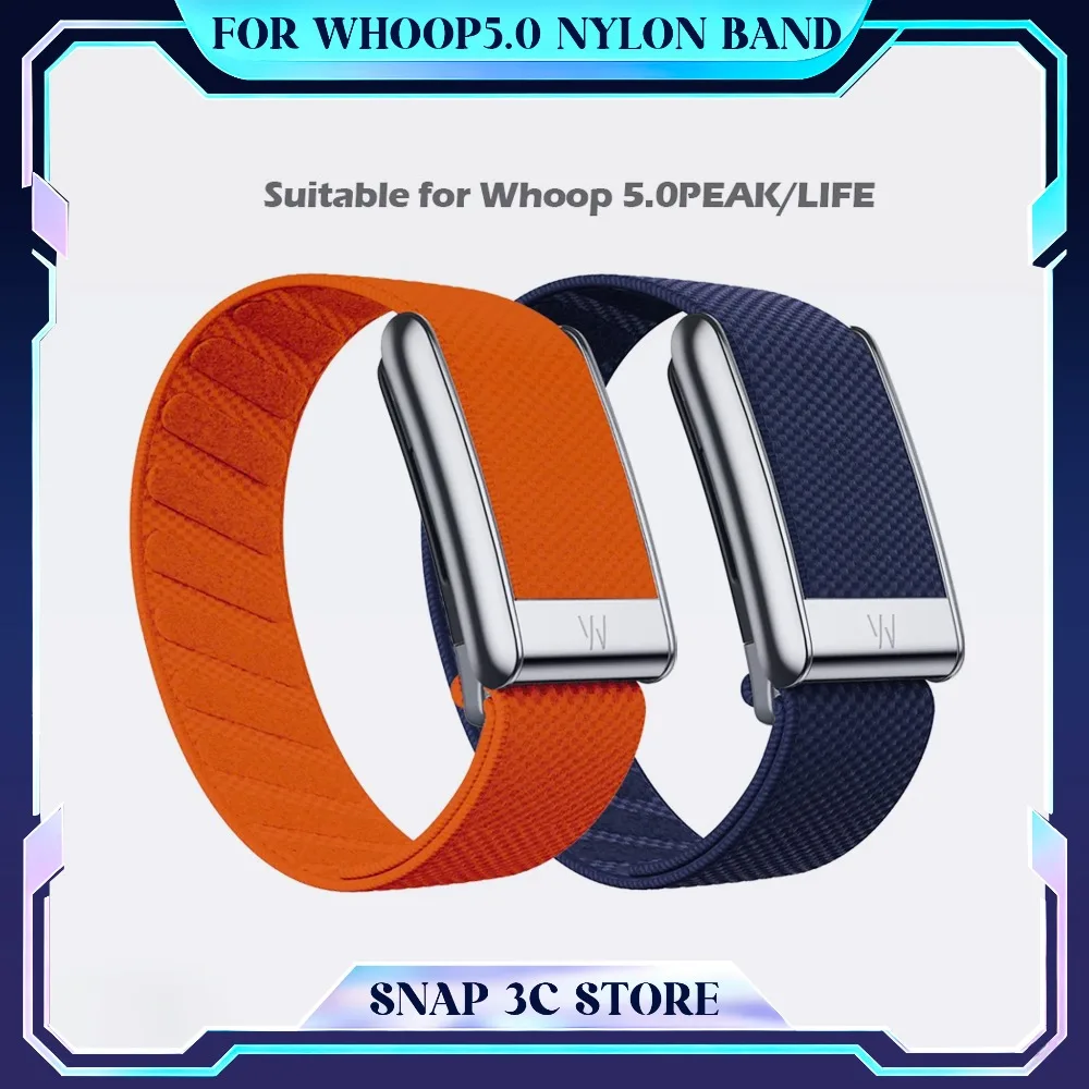 for-whoop50-breathable-sport-nylon-band-with-bright-silver-metal-frame-u-shaped-buckle-w-logo-elastic-wristband-bracelet