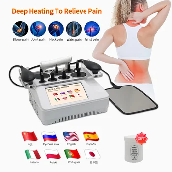 Portable INDIBA 448k CET RET RF Physical Therapy Deep Warm 12CM Relieve Pain Lose Weight…