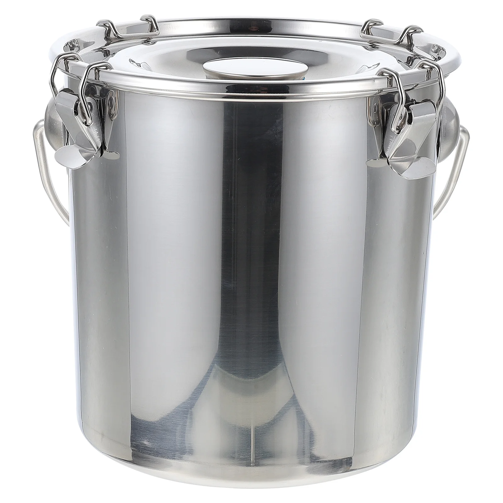 

Kitchen Sealing Bucket Stainless Steel Storage Tank for Tea Coffee Beans Grains Dry Sealed Food Container with Handle