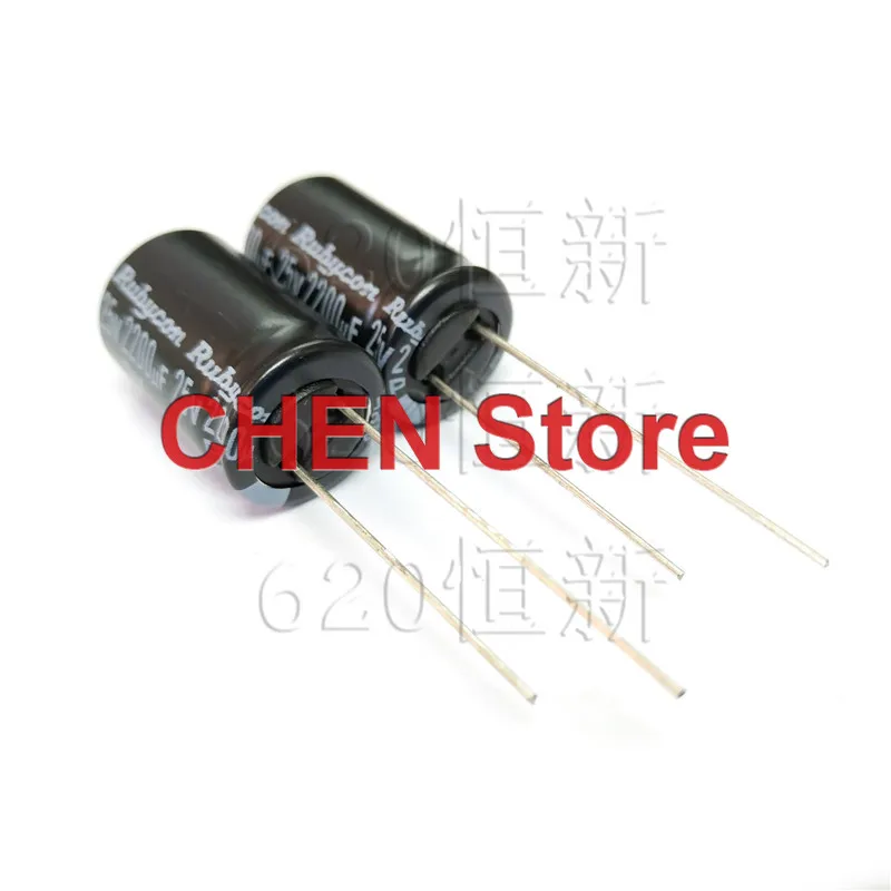 

20pcs/50pcs Rubycon PX 25V2200UF 12.5X20mm electrolytic capacitor of Japan 105 degrees 2200uf 25v 1000-2000 hours 25PX2200M