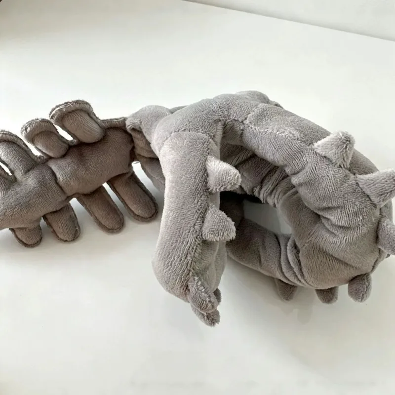 20cm New Small Dinosaur Skeleton Doll Clothes Pendant Plush Toy Accessories Cotton Doll Head Cover Bag Pendant Funny Dress-Up