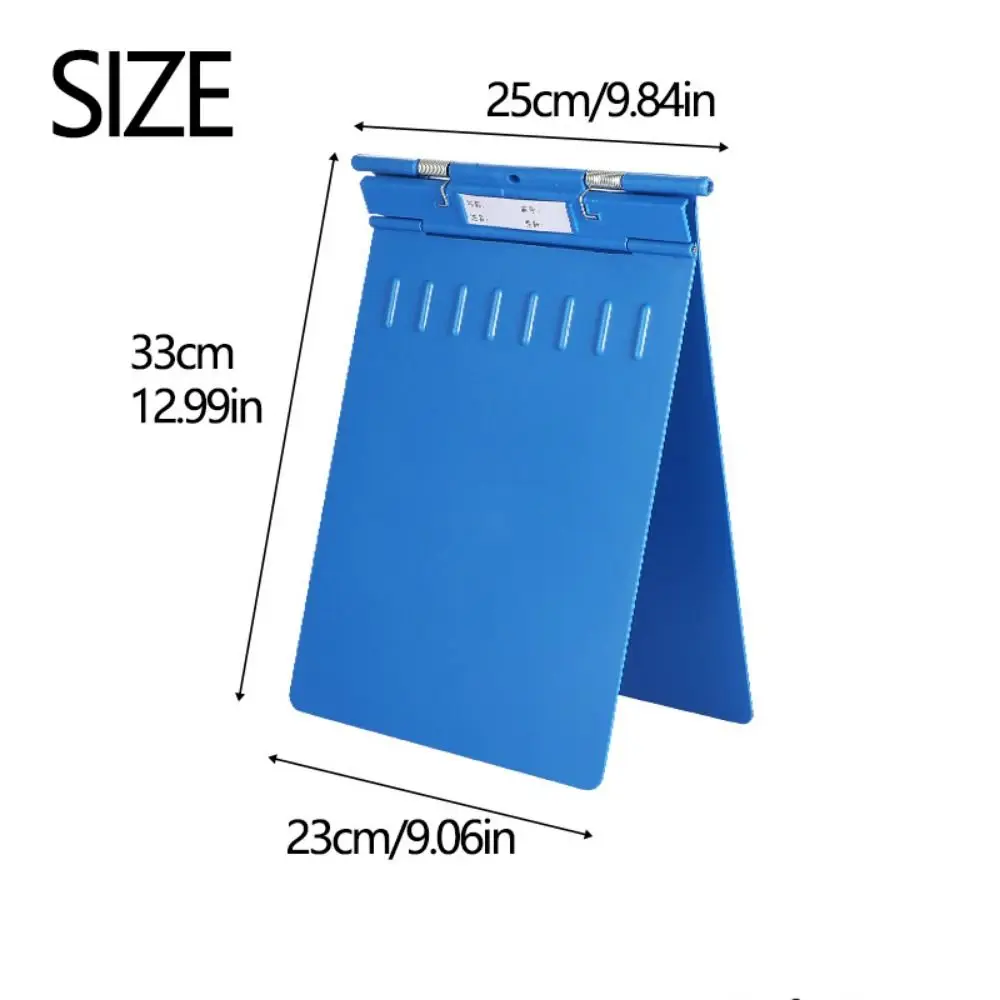 Waterproof ABS Patient Folder Colorful Lightweight Folding File Folder Practical Clip Plate Clipboard Folder Office Supplies