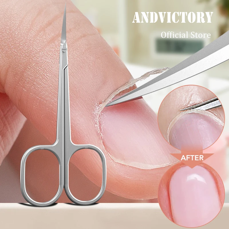 

1Pcs Cuticle Scissors Professional Manicure Small Scissors Dead Skin Remover for Nails Art Stainless Steel Cuticle Cutter