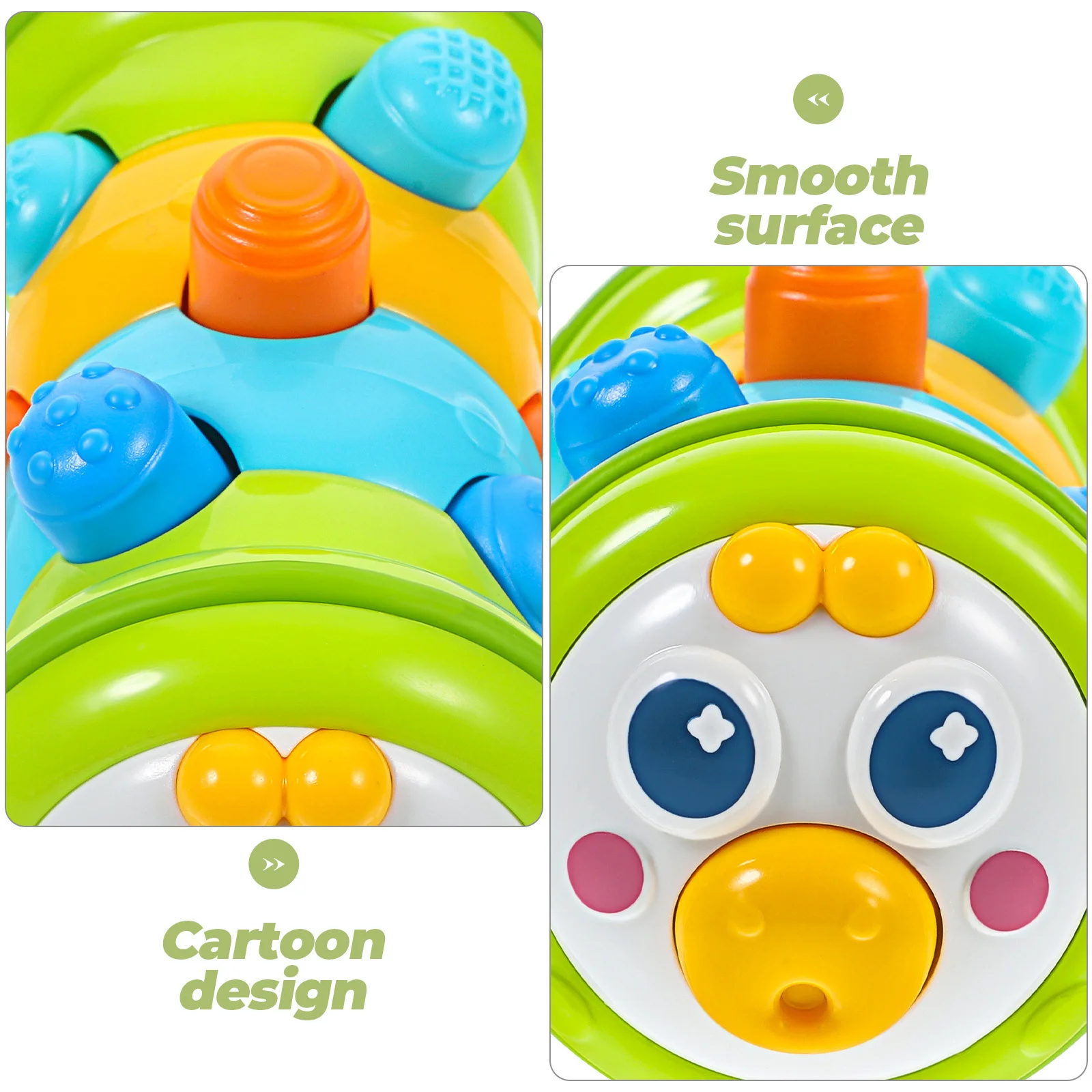

Cartoon Caterpillar Toddler Comfort Sensory Educational Baby Learning Finger Training Interactive Early Development Gift