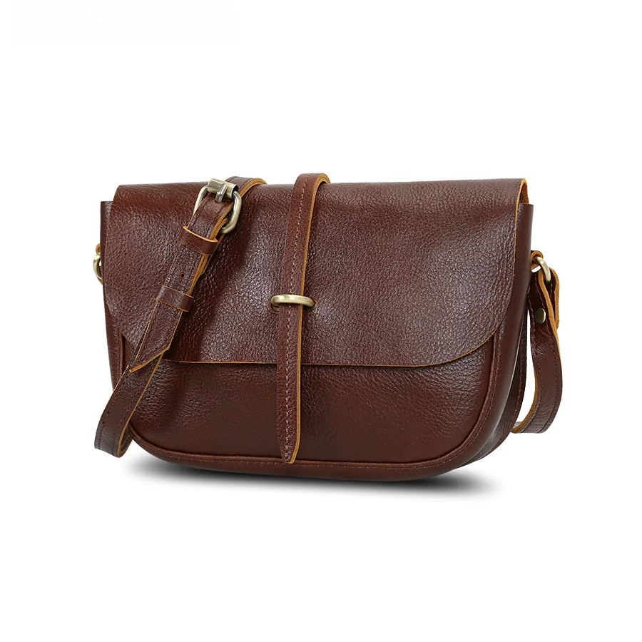 Leather Messenger Bag Women's Fashion Versatile Shoulder Bag Large Capacity Daily Commuter Women's Bag
