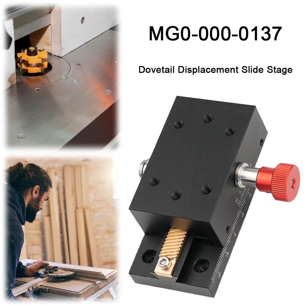 40mm Stroke X-axis Displacement Platform Manual Fine-tuning Swallowtail Groove Sliding Table Mini Sliding Platform