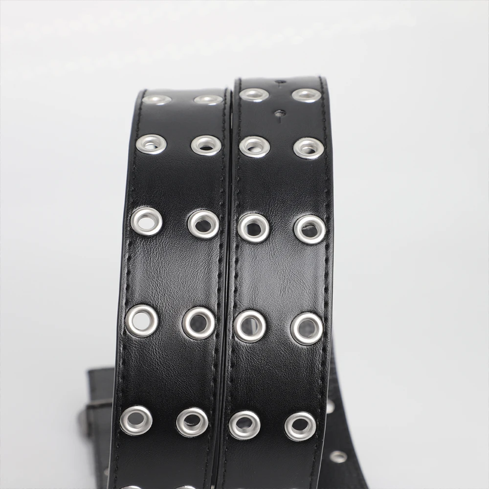 Herrengürtel Punk Alien Schnallengürtel Vintage Gothic Y2K Gürtel Männer oder Frauen Street Punk PU Leder Designer Bund Paar mit Jeans – Detail 6