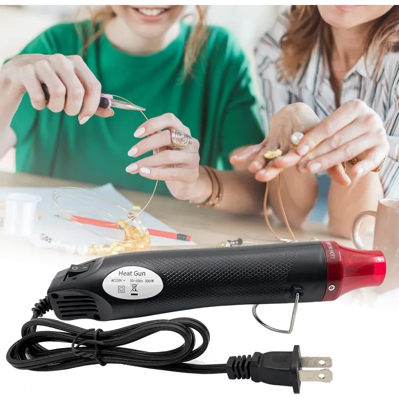 Heat Gun-Mini Hot Air Gun for DIY Crafts Portable Heat Air Gun Tool for Embossing Shrink Wrapping Drying Paint