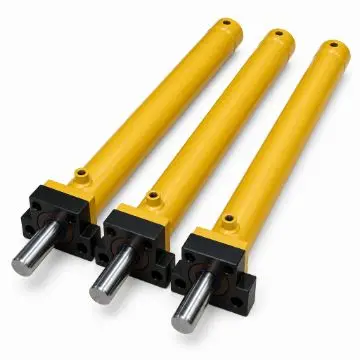 Welded Double Acting Hydraulic Cylinder 80mm Bore Front Flange Mount Excavator Farm Machinery