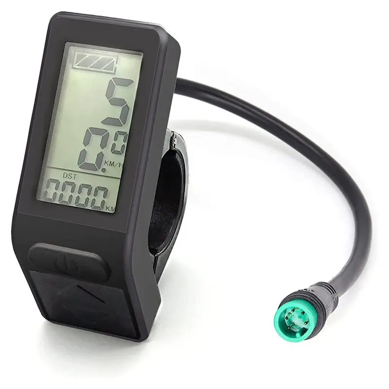 

KT-LCD4 LCD Display, Waterproof Mini Control Panel Tachometer For Ebike, 5-Pin Connector To For Electric Bicycle KT Controller