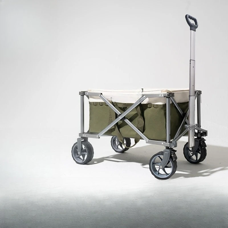 

Outdoor Cart Display Folding Camper Car Travel Storage Snack Camp Trailer
