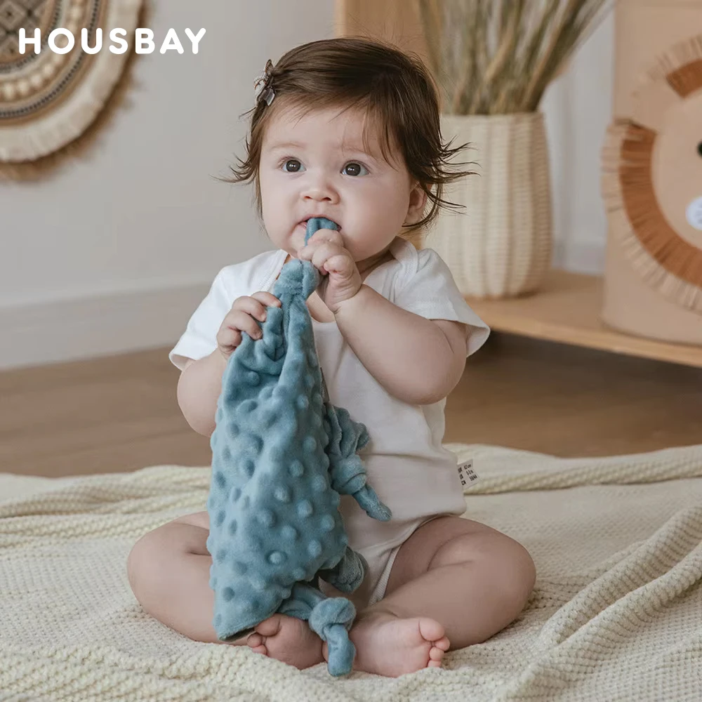 

Bib-Style Double-Sided Comfort Cloth And Bamboo Cotton Double Material Baby Can Bite And Comfort With A Sleeping Towel