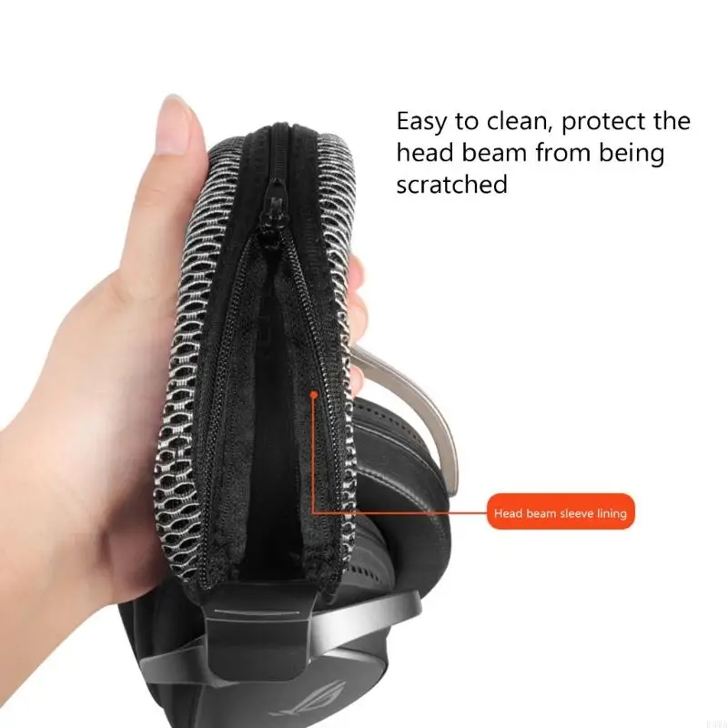 F3MA ユニバーサルヘッドバンドクッションカバープロテクター イヤホンジッパーカバー用