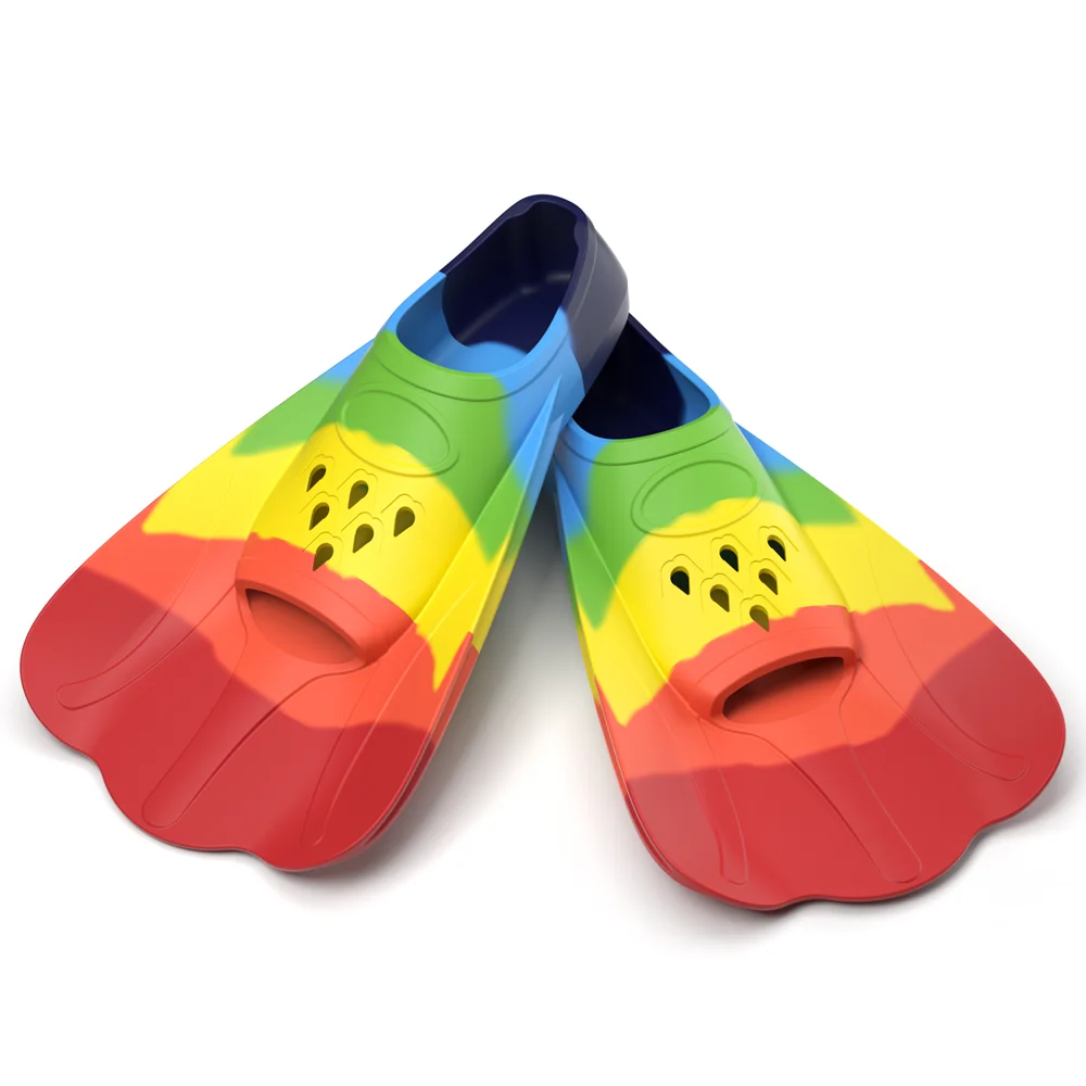 Silikon-Schwimmflossen Tauchflossen Komfortable Schwimmflossen zum Norkeln und Badeübungen Unisex mit Netzbeutel Reisegröße – Detail 9