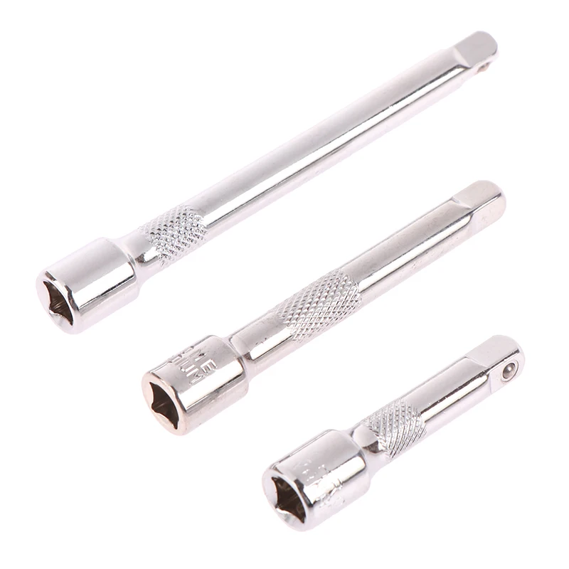 50/75/100mm Chromed Steel Extension Bar Ratchet Socket Wrench Adapter 50/75/100MM Extension Sleeve Wrench Power Drill Adapter