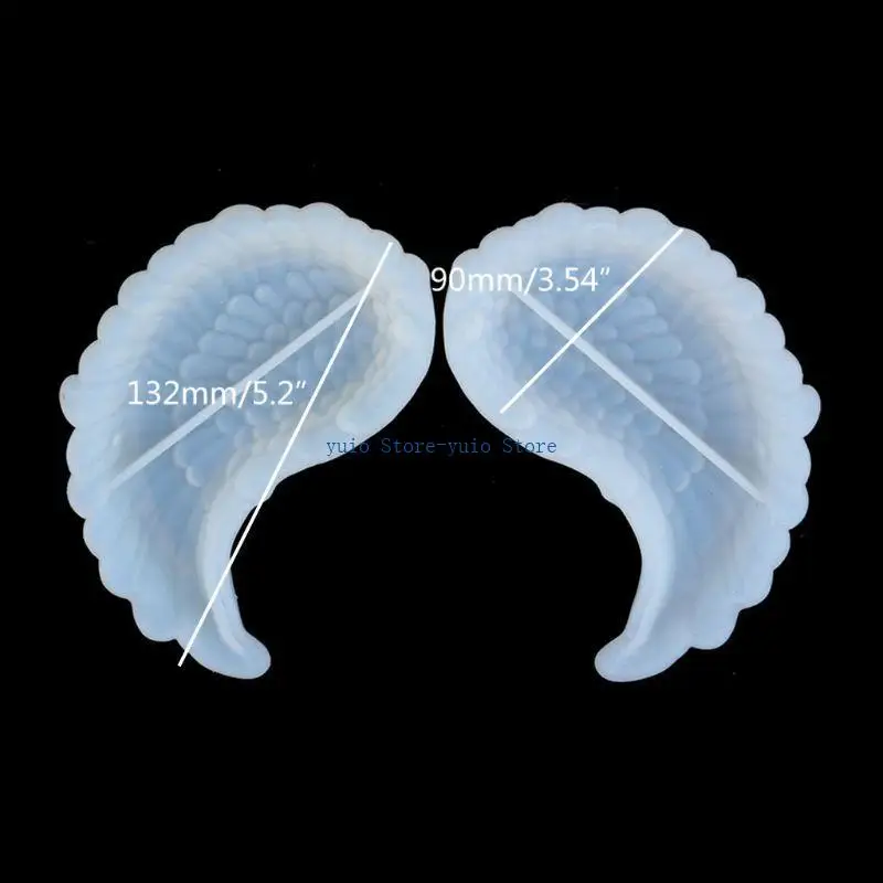X7XB Wing Tray Epoxy Resin Molds Creative DIY Wings Dishes Plate Silicone M
