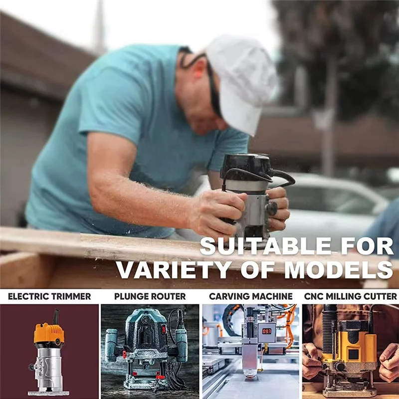 CNC Spoilboard Surfacing Router Bits Black Alloy Cutting Diameter Dado And Planer Router Bits For Woodworking-LICG