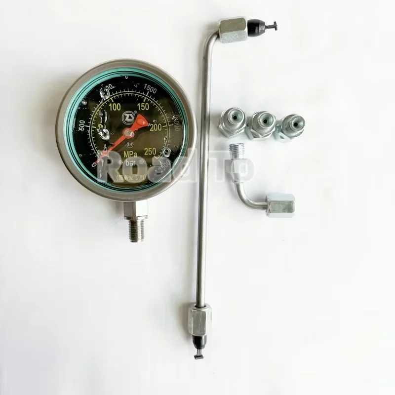 

2500bar High Pressure Common Rail Pump Plunger Pressure Test Tool Set, 250Mpa Diesel Pump Piston Pressure Test Kits