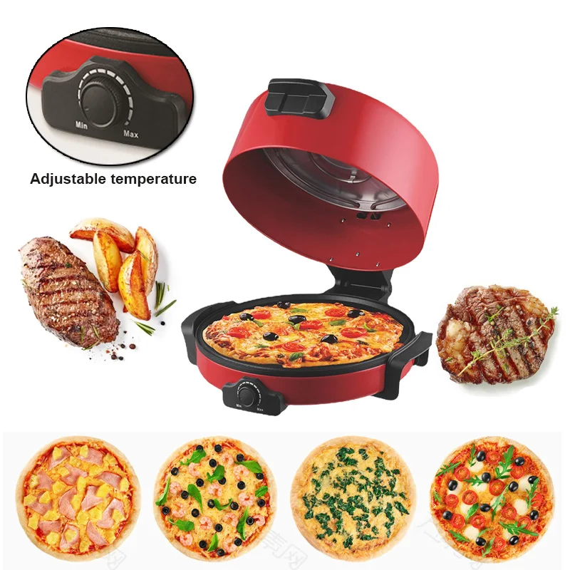 

Electric Pizza Toaster 2000W Powerful 16inch Double Side Heating Non-Sticking Arab Bread Pancake Dough Roasting Machine