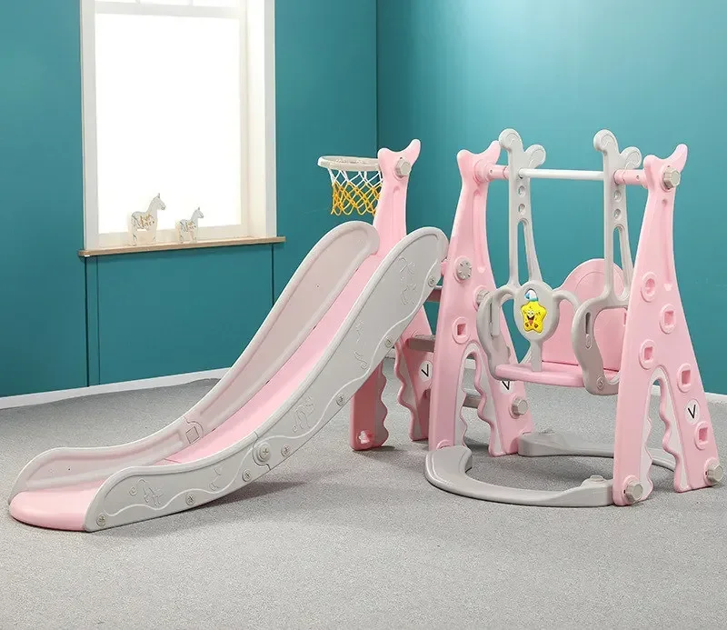 Slide Swing Slide Combination 4 in 1 Baby Slide Children Indoor Home Safety Kindergarten Children's Playground Sports Game Toys