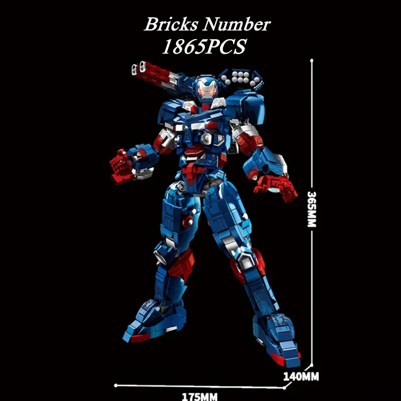 SuperHeroes Rhodey War Machine Mecha Model Toys Figure Model Building Blocks Bricks Toys Gift Boy