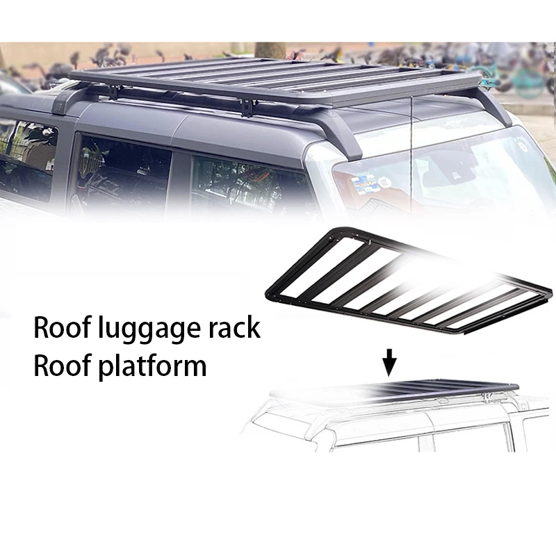 

Offroad 4x4 Auto Part Steel Chrome Roof Rack for Bronco 2021 2022 2023 Car Accessories Roof Lage