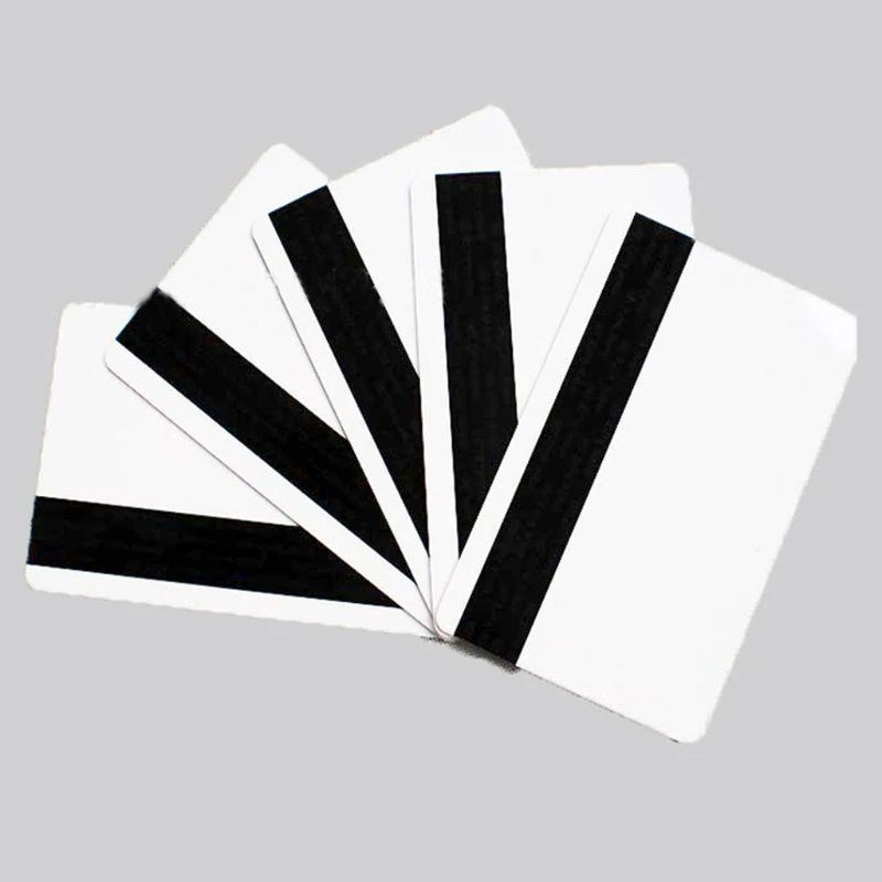 

HX6A Practical Blank PVC Cards with HiCo Stripe 3 Track for Enterprises Parking School Library 10pcs