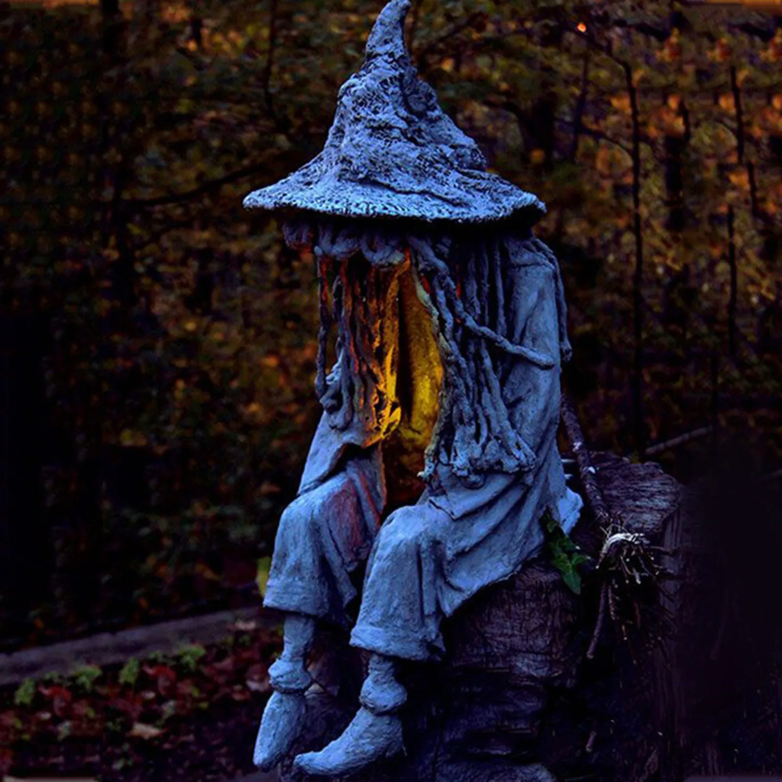 

Witch Solar Energy Lamp Witch Solar LED Lawn Light Resin Garden Courtyard Decoration Lights Sculpture Figurines Dropshipping