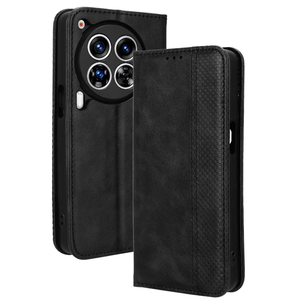 Para Tecno Camon 30 5G funda de adsorción magnética de cuero PU con tapa de lujo para Tecno Camon 30 Pro Premier bolsa de teléfono