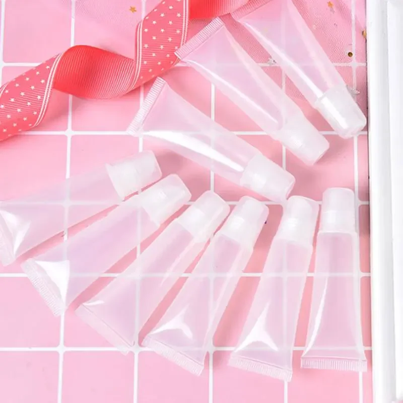 10Pcs 5/10/15ml Cosmetic Soft Tube Lipstick Lip Gloss Refillable Bottle Lip Balm Empty Bottle Plastic Container view 3