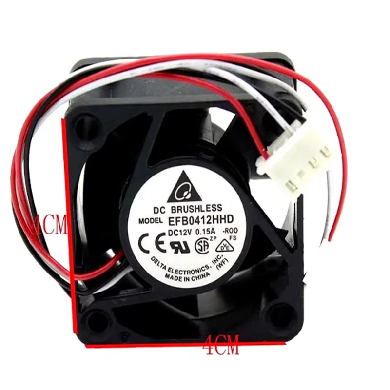 1 szt. Wentylator chłodzący EFB0412HHD EFB0412VHD EFB0412MD H3C przełącznik chłodzi 4CM 12V cichy i wydajny