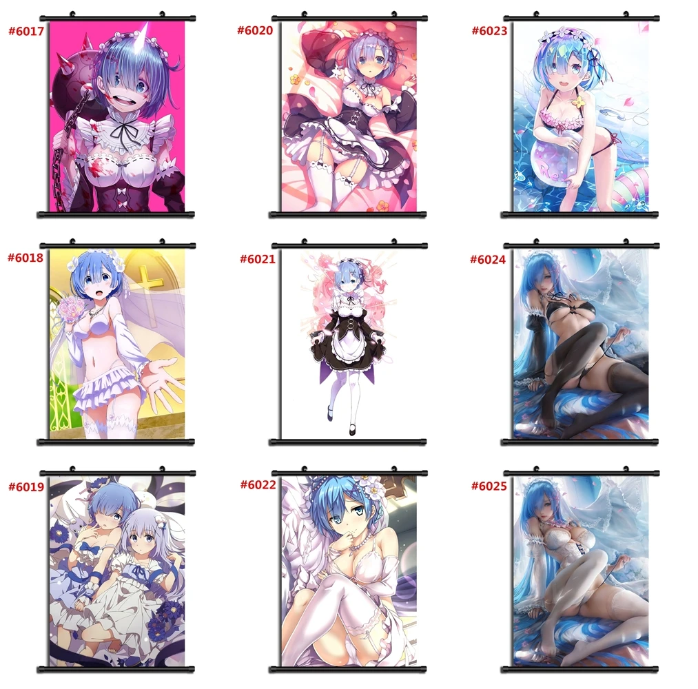 DIY Oil Painting By Numbers Japan Anime Re-ZERO - Starting Life in Another World Ideas Gift Handpainted Art Wall Home Decoration