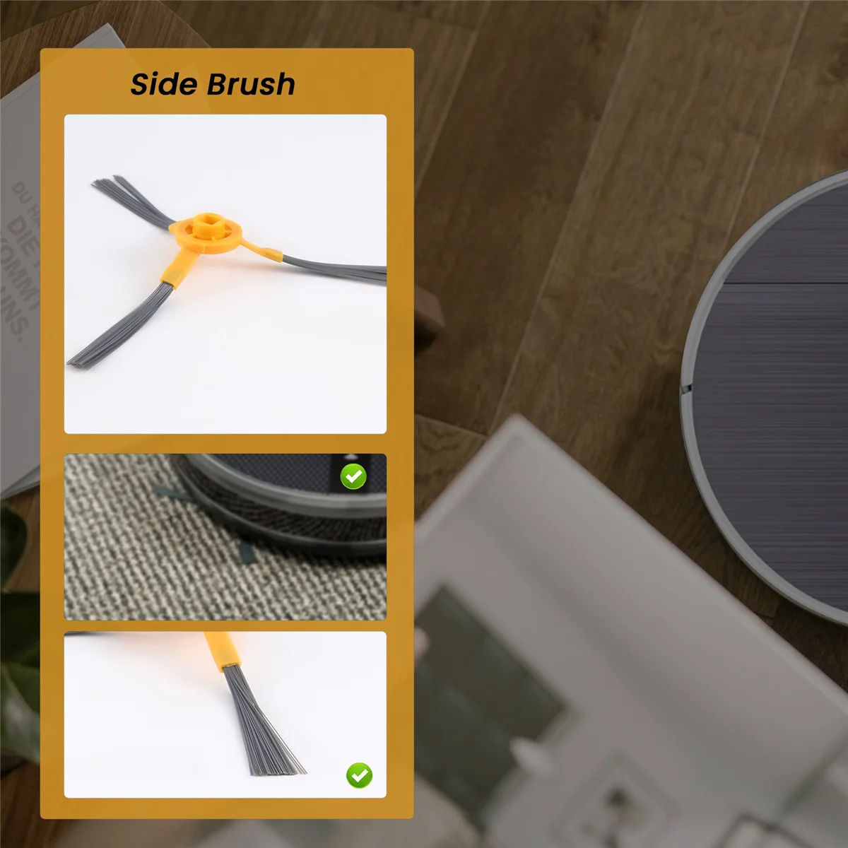 2 шт. боковые щетки для Haier T550W T560H, сменный робот-пылесос, аксессуары для уборки дома, прочный