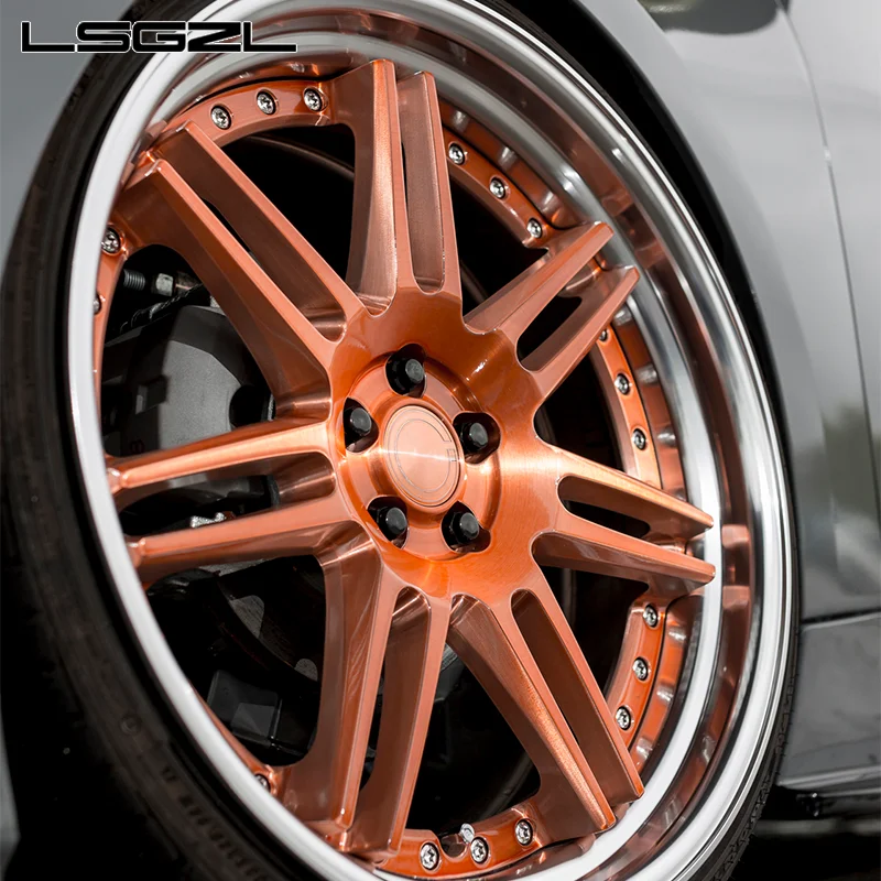Custom Forged 1/2 Piece Deep Dish Wheels 18 19 20 21 22 23 24 26 Inch for BMW Audi Gtr 5x114.3 5x120 5x112 Passenger Car Wheels
