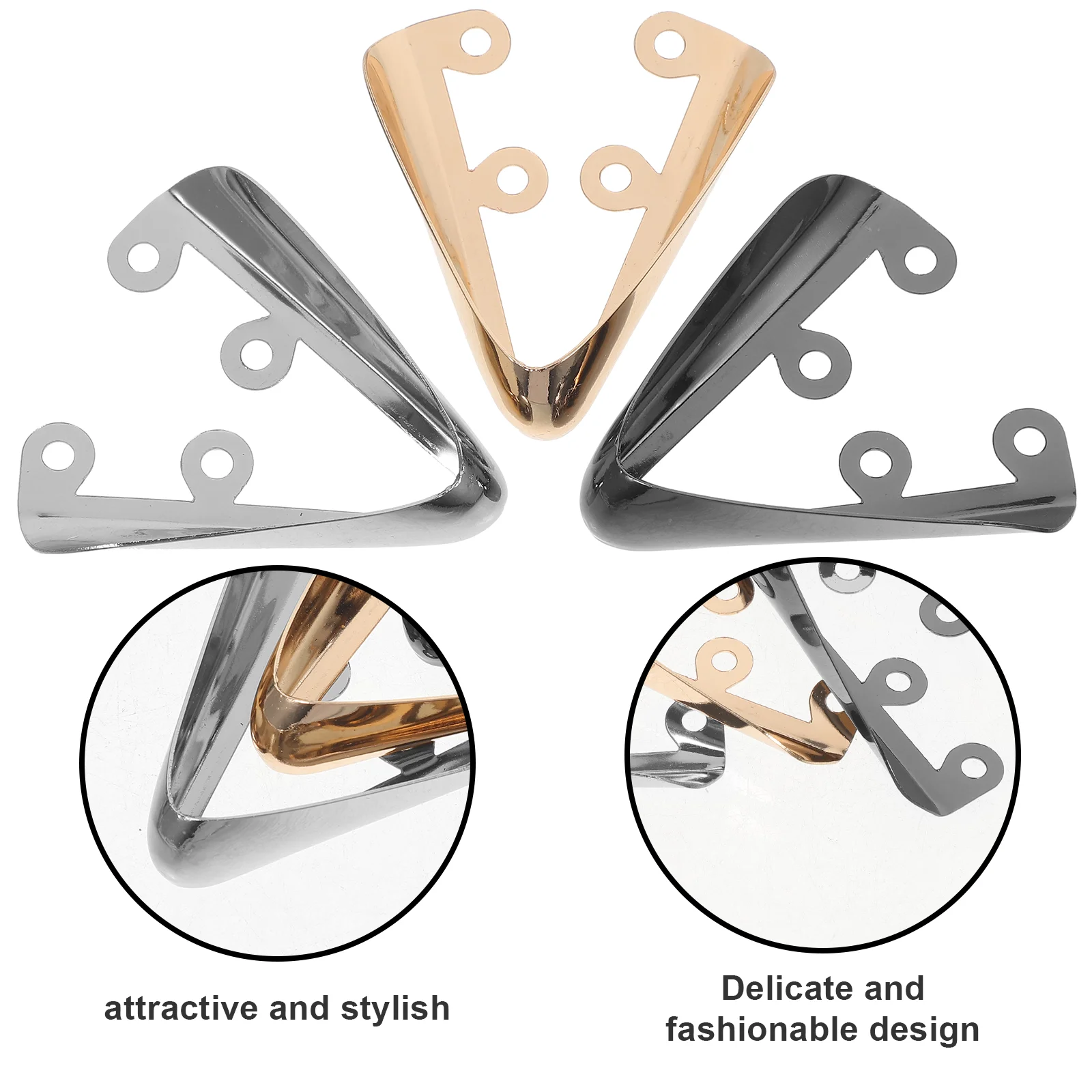 3 pares de protectores de punta de bota, botas para niños con punta de barcos de vaquero, gorras para zapatos de tacón alto