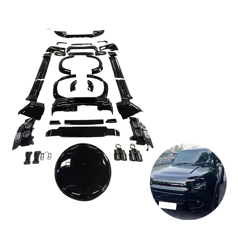 

Применимые 90/110SVR черные детали, комплект кузова, аксессуары, решетка переднего бампера, подходит для моделей Defender 20-22